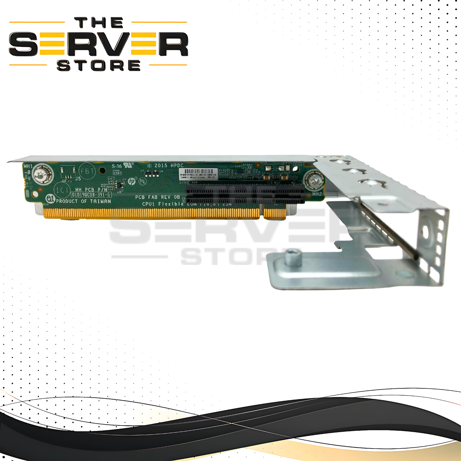 HPE ProLiant XL170r Gen9 Server Right-Side FlexibleLOM (LOM) Riser Assembly with 1x PCIe 3.0 x8 Slot. For Apollo 2000 Chassis. P/N: 804545-001, 800367-001, 768712-001, 01019QC0B-391-G.