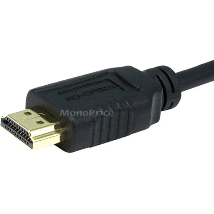 Monoprice Standard HDMI Cable with Ethernet and HDMI Micro Connector, 15ft