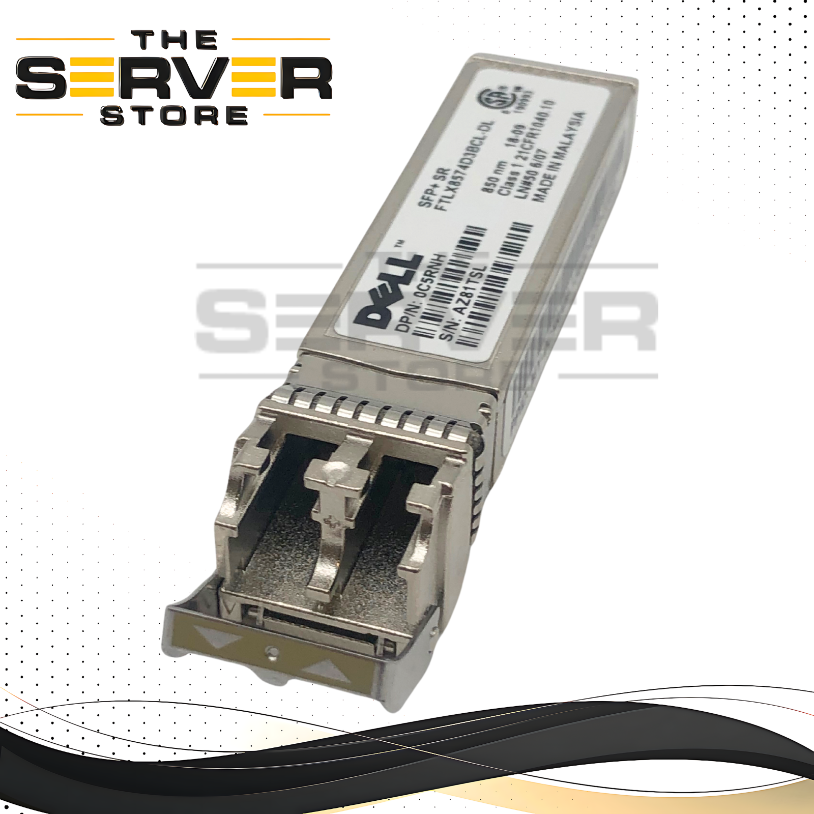 Dell Finisar 10GBASE-SR SFP+ 850nm Multi-Mode Transceiver C5RNH 0C5RNH