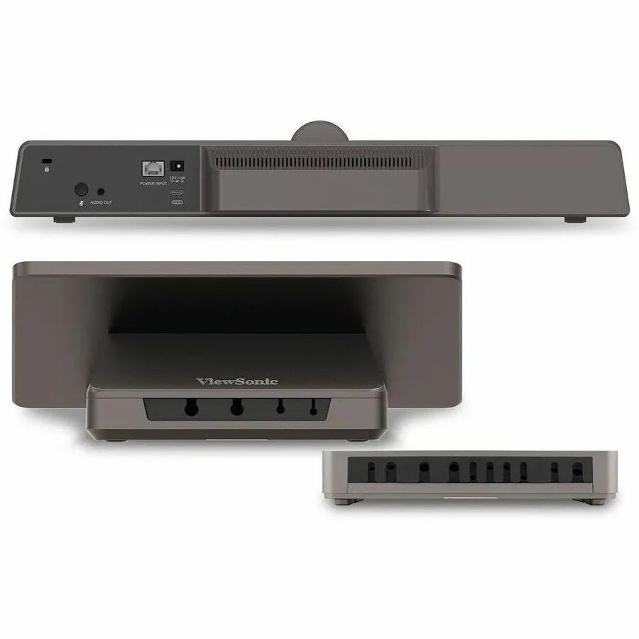 ViewSonic TeamJoin TRS10-UB Bundle Certified for Microsoft Teams Rooms includes MPC310-W31-TU Computing Engine mini-PC, MRC1010-TN 10-inch touch console, and UMB202 3-in-1 4K UHD Video Conference Camera