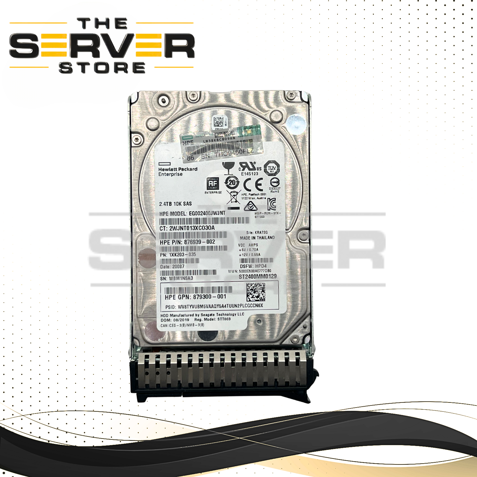 Seagate 2.4TB SAS 12G 10K SFF 2.5" HDD Exos 10E2400 Lenovo ThinkSystem Servers ST2400MM0129