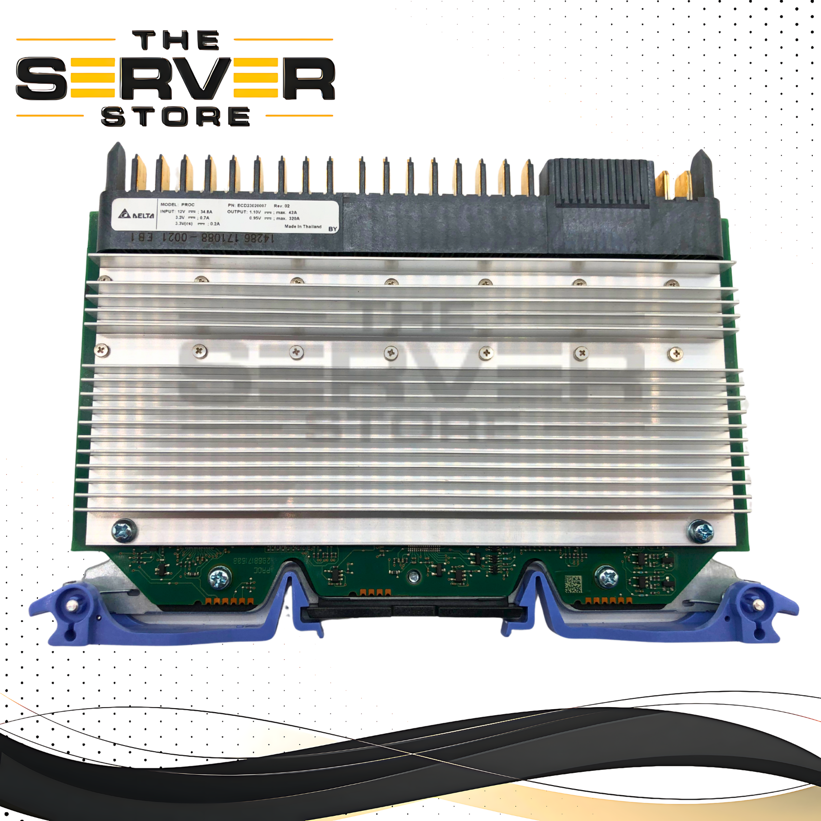 IBM Power Systems E870/E880 Processor Voltage Regulator Module (VRM). OEM by Delta Electronics. P/N: 00RR675, PROC, ECD23020007 Rev. 02.