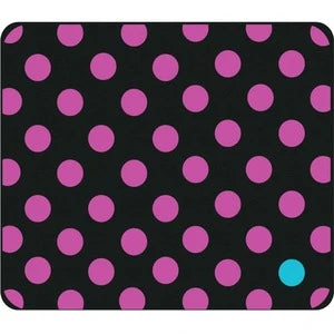 OTM Classic Prints Black Mouse Pad, Dotty Gone Violet