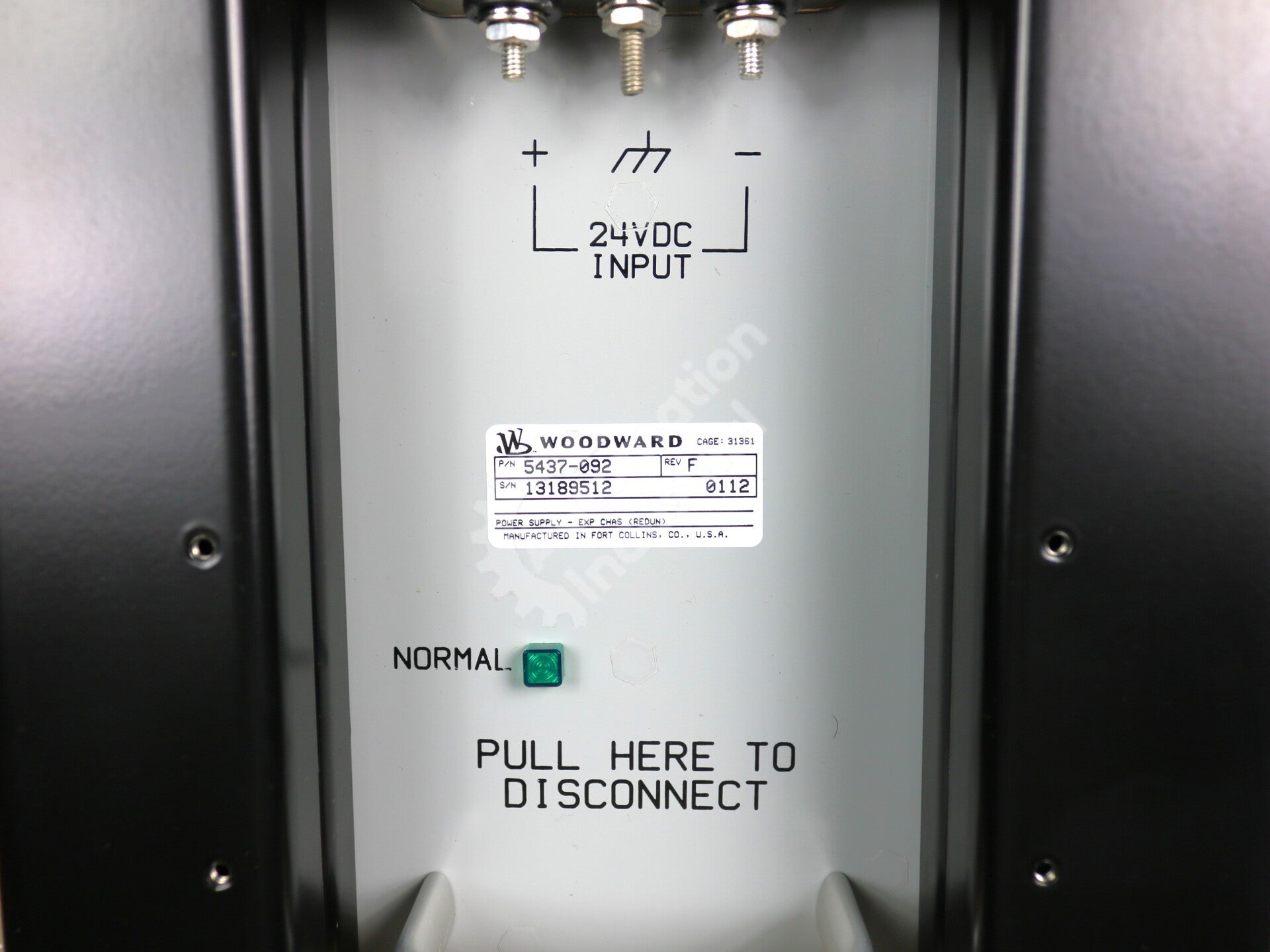 5437-092 By Woodward 24VDC Expansion Chassis Power Supply NSFP
