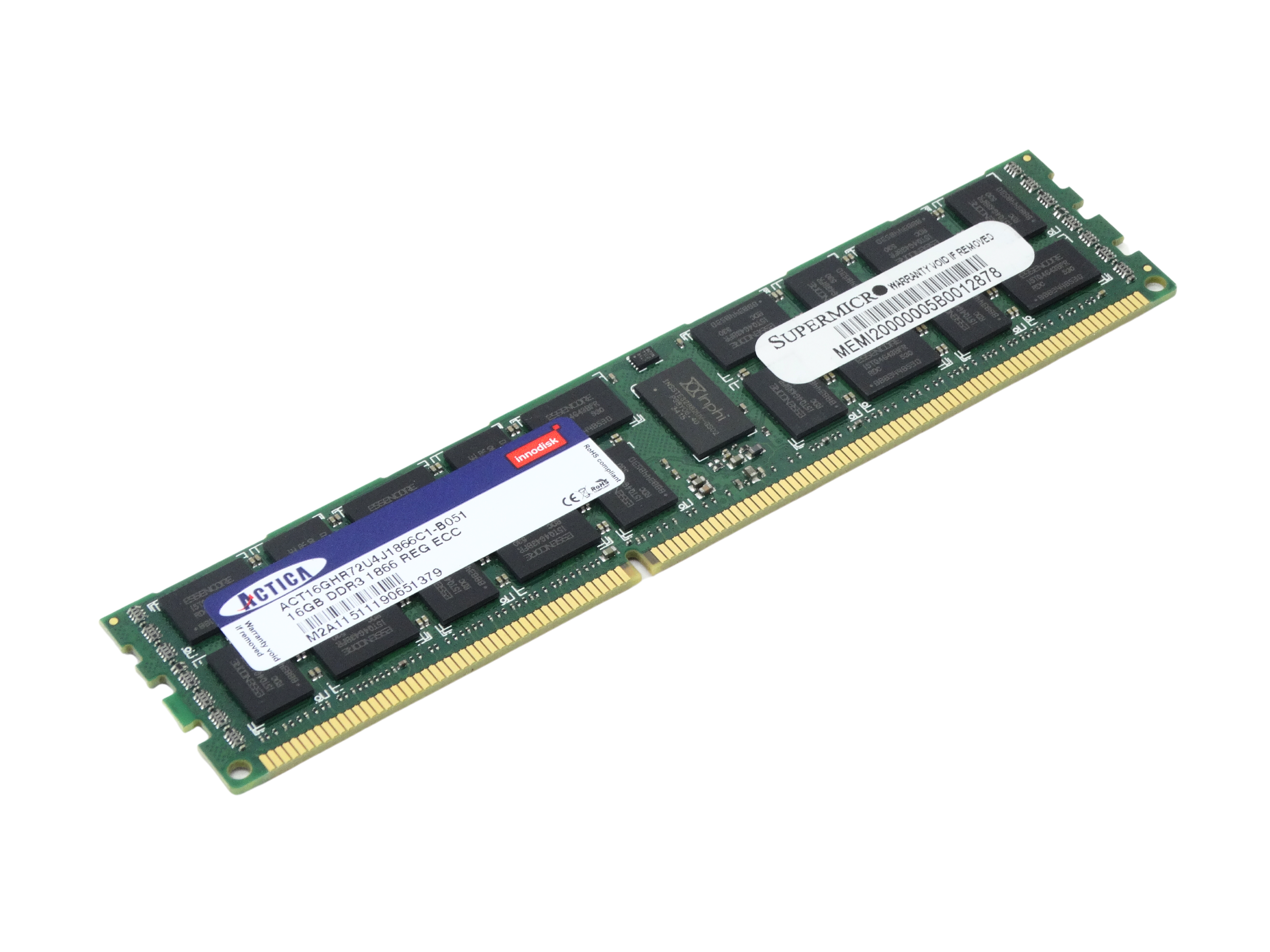 Actica 16GB 2RX4 PC3-14900R DDR3 ECC REG Memory (EBJ17RG4BFWD-JS-F-3rdParty)