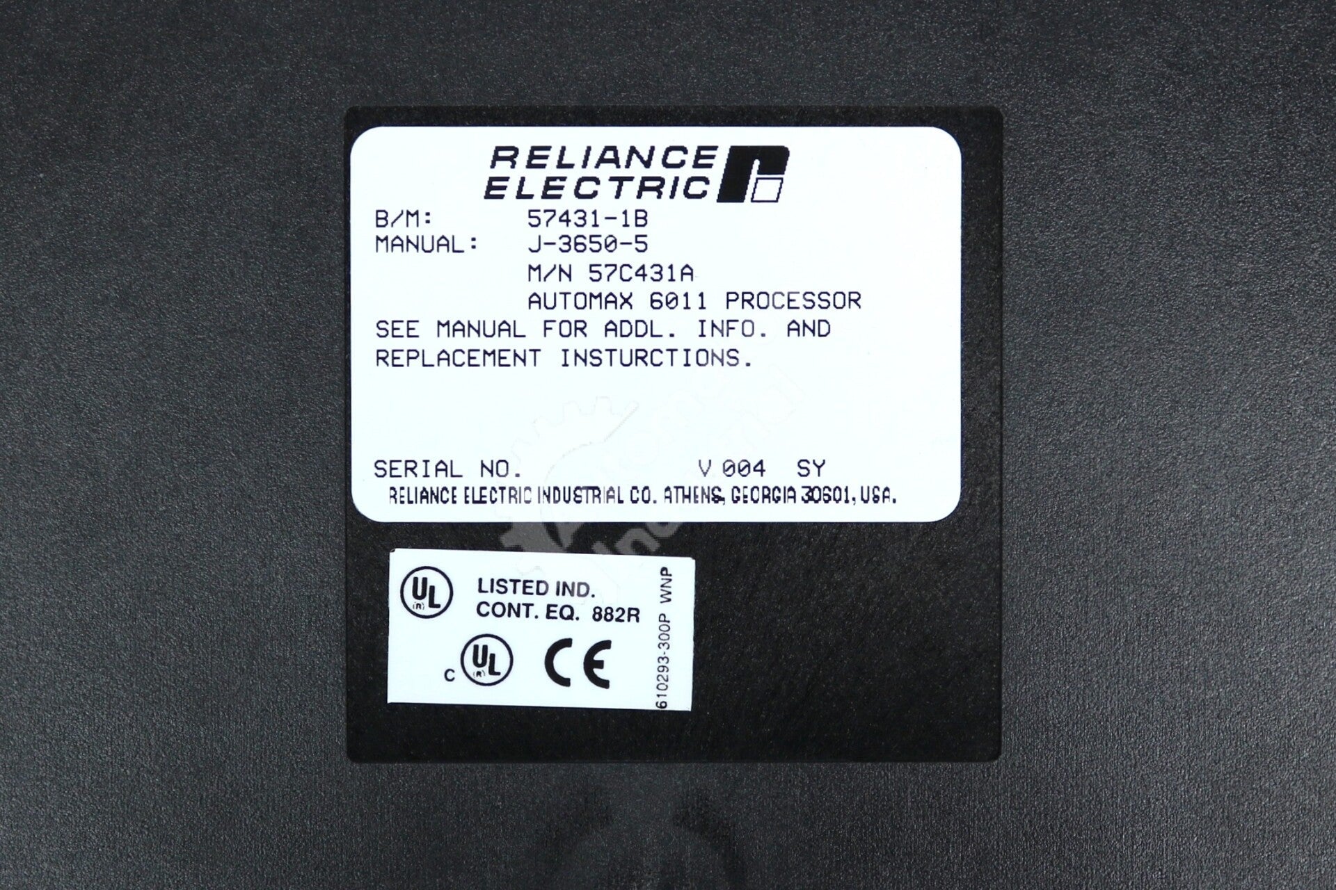 57C431A By Reliance Electric 6011 Processor Module