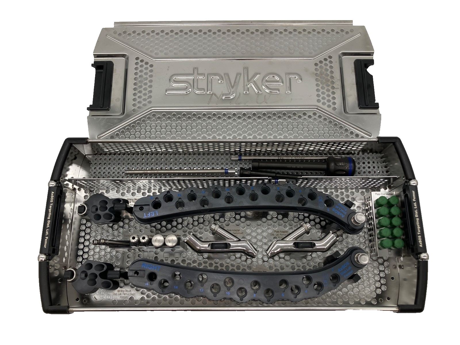 Stryker AxSOS Targeting Distal Lateral Femur w/ Instrument Tray 30 Day Warranty!