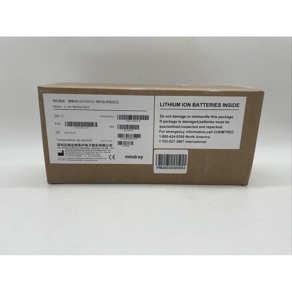 Mindray – Battery Rechargeable 115-018011-00 Medical Equipment New