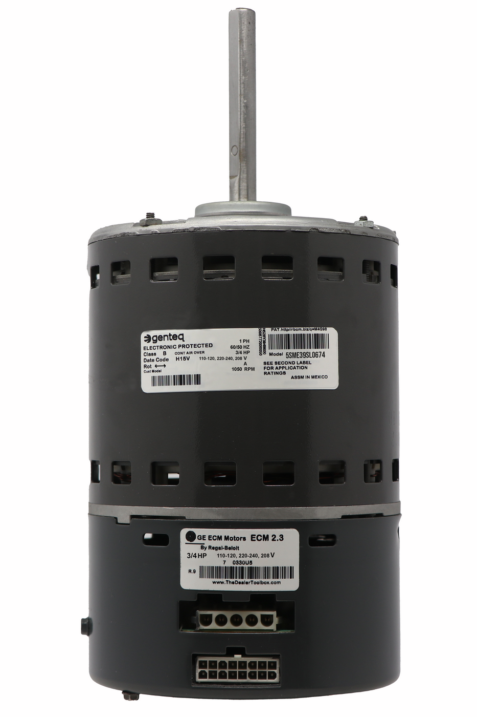 Genteq 5SME39SL0674 3/4 HP ECM 2.3 Blower Motor for Residential & Light Commercial HVAC