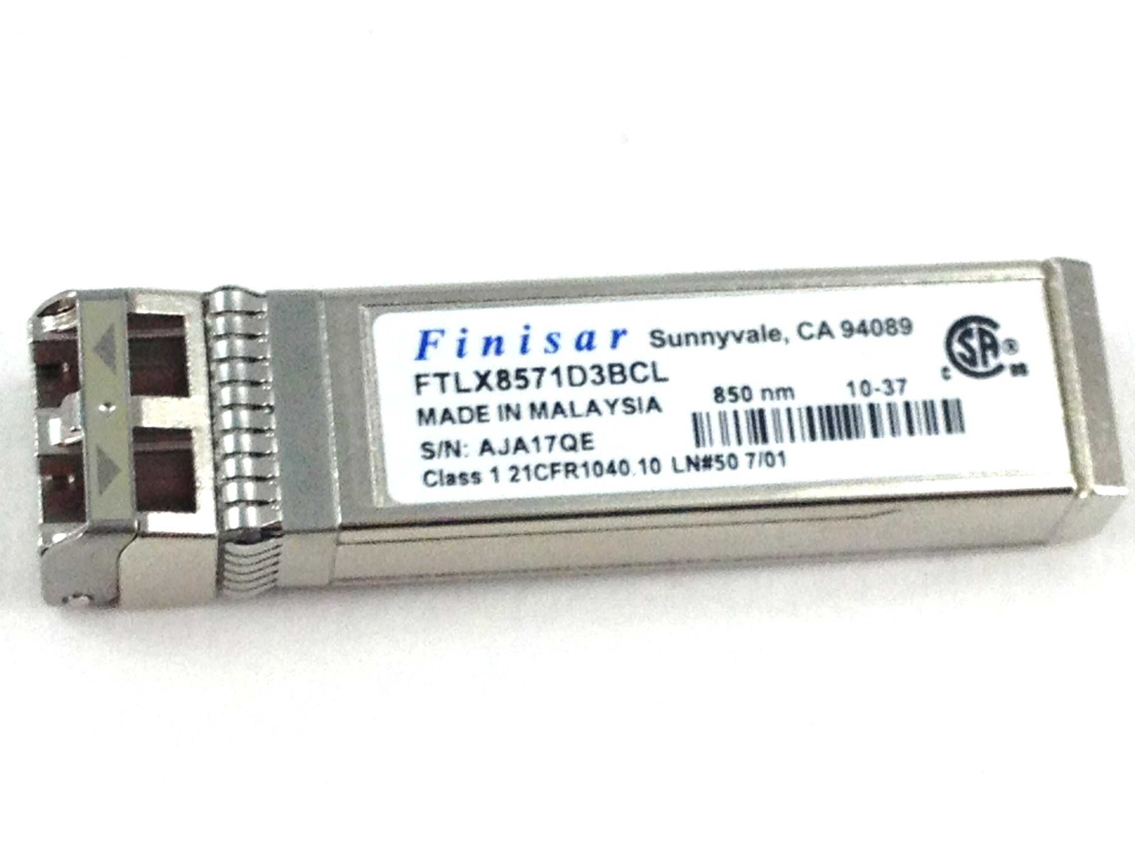Finisar 10Gb/s 850Nm SFP+ Optical Transceiver (FTLX8571D3BCL)