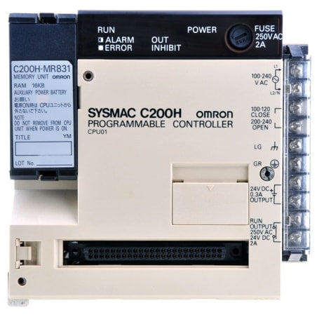 C200H-CPU01-E2 | Omron C200H PLC CPU Module with 8K Memory 100–240 VAC Input