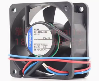 ebmpapst 614NN FAN AXIAL 60X25.4MM 24VDC WIRE