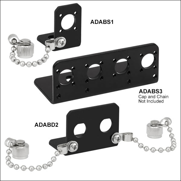 TH-ADABD3 - Quadruple L-Bracket for D-Hole FC Mating Sleeves