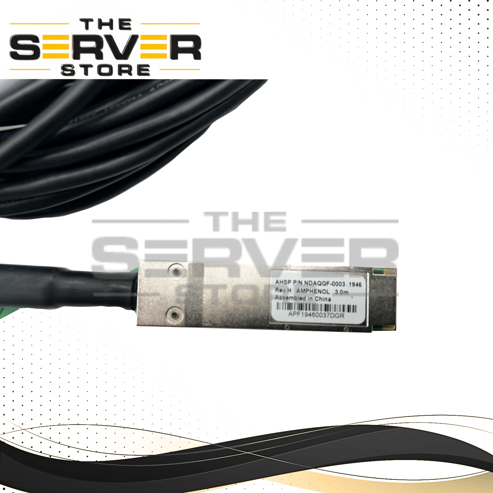 Amphenol AHSP 3M 100GB QSFP+ to 4xSFP+ 100GbE to 4x25GbE DAC Splitter NDAQGF-0003