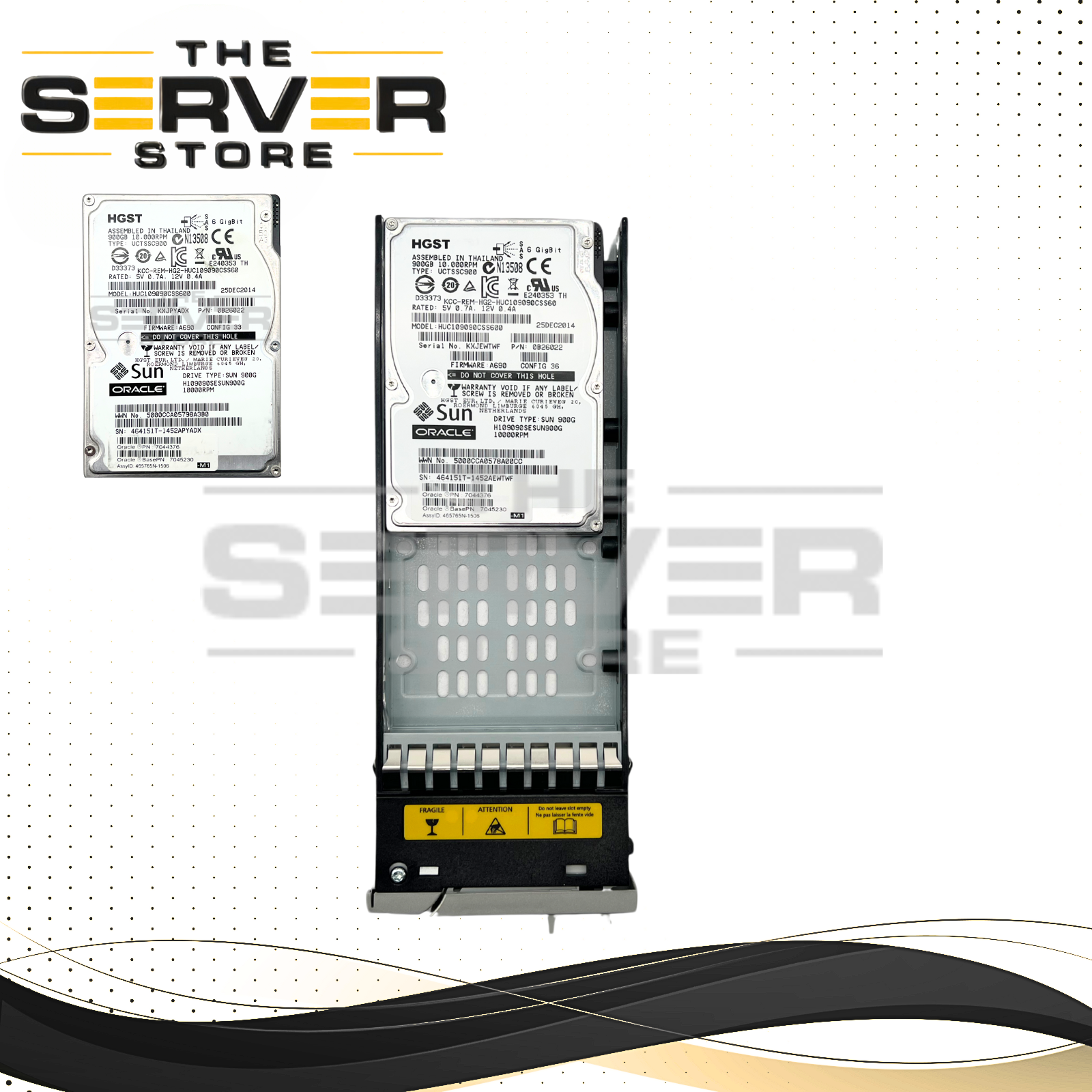 Sun Oracle 900GB SAS 6G 10K SFF 2.5" HDD HGST HUC109090CSS600 7044376 7045230