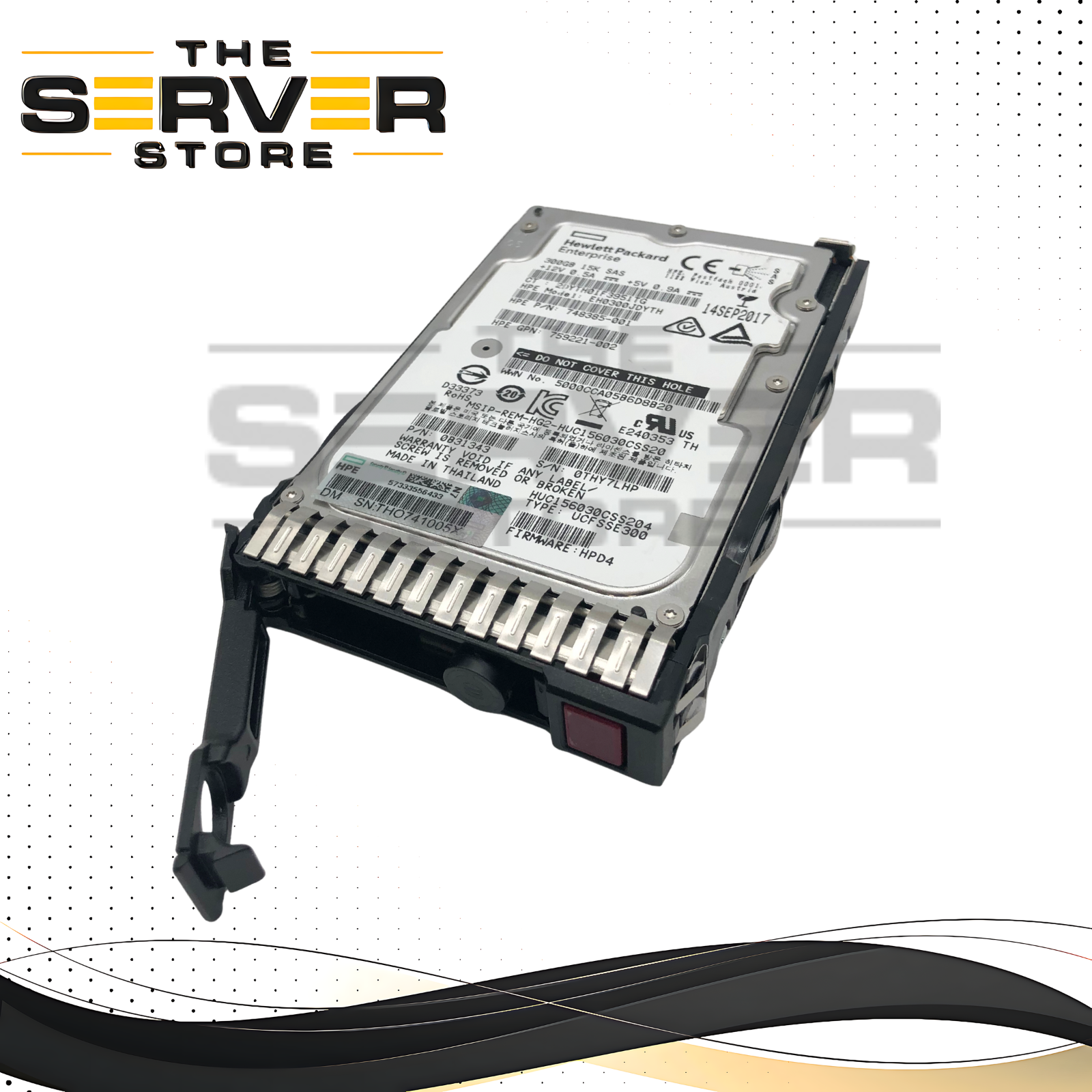HP 300GB 15K 12G SAS 2.5" SFF HDD in Caddy 748385-001, 759221-002, EH0300JDYTH