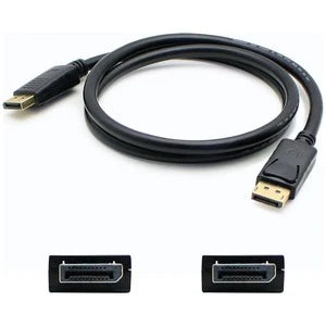 AddOn 1.5ft DisplayPort 1.2 Male to DisplayPort 1.2 Male Black Cable For Resolution Up to 3840x2160 (4K UHD)