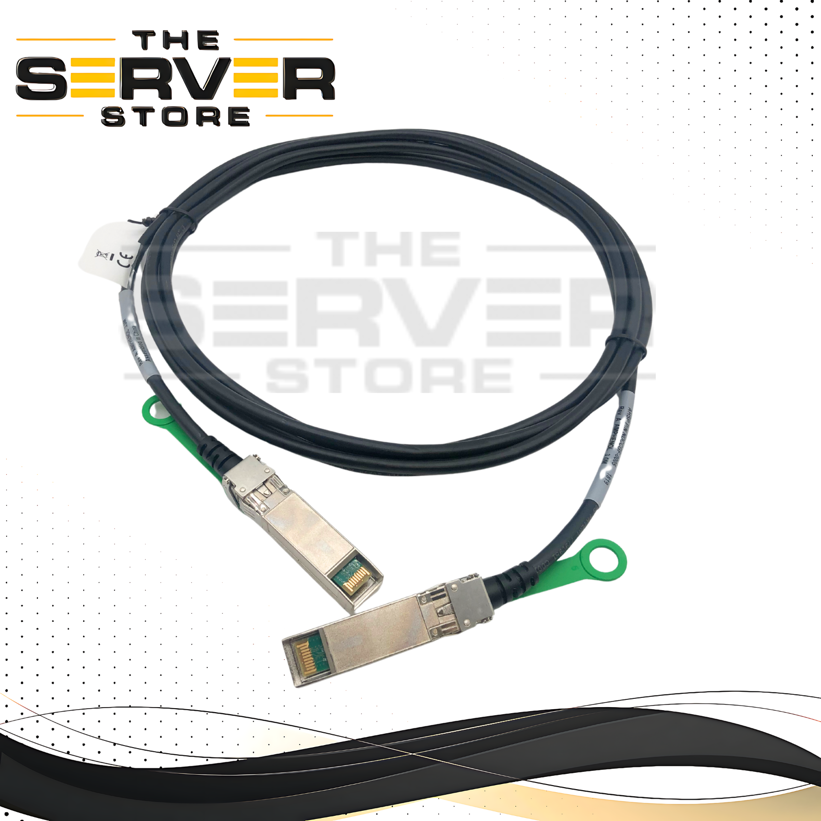 (LOT OF 10) Amphenol 10G/25G SFP+ SFP28 DAC 3m Twinax Cable NDCCGF-0005