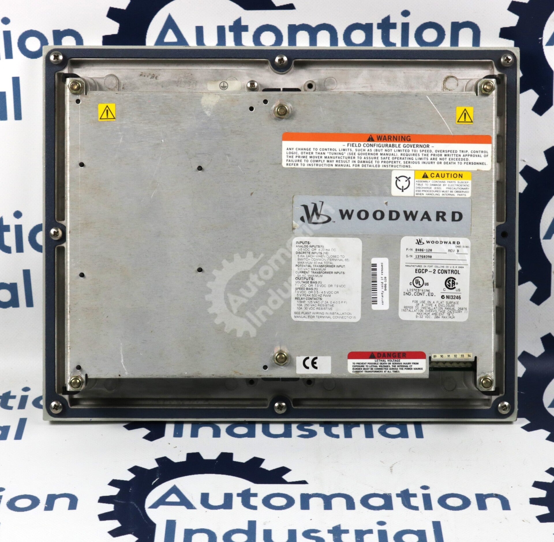 8406-120 By Woodward 4-Input Generator Control