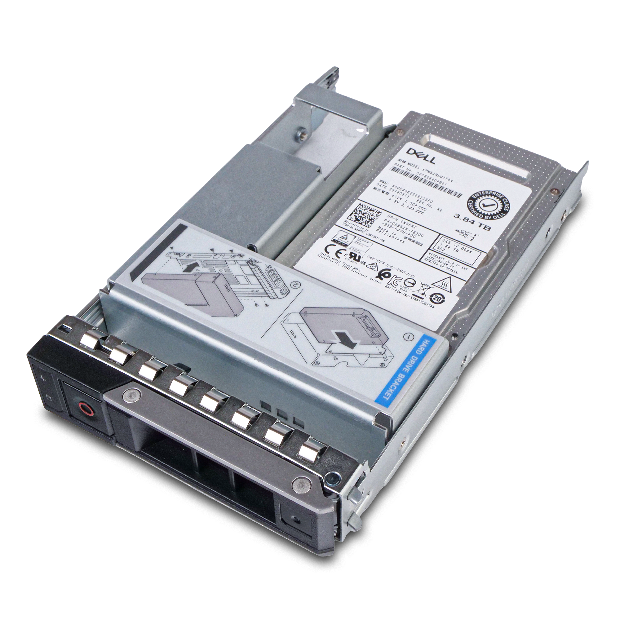 Dell G14 0N3TXF 3.84TB 1 DWPD SAS 12Gb/s Read Intensive 3D TLC Hybrid 3.5in Refurbished SSD