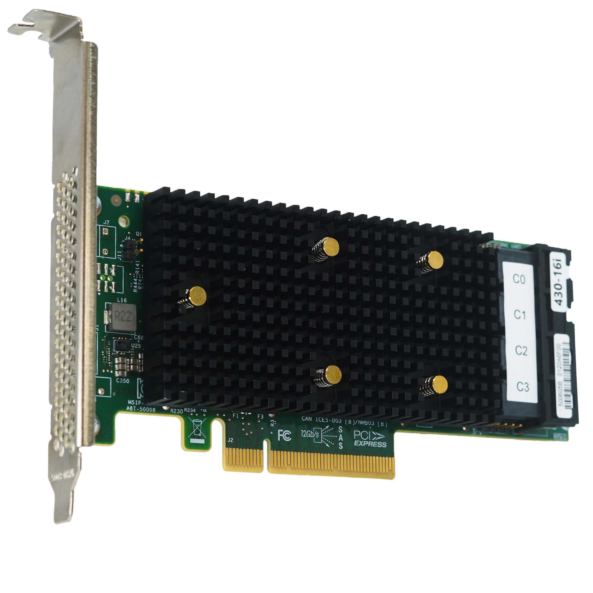 Lenovo 9400 Series 430-16i 4x Internal SAS/SATA/NVME Ports PCIe x8 9400-16i Full Height/Low Profile Refurbished HBA