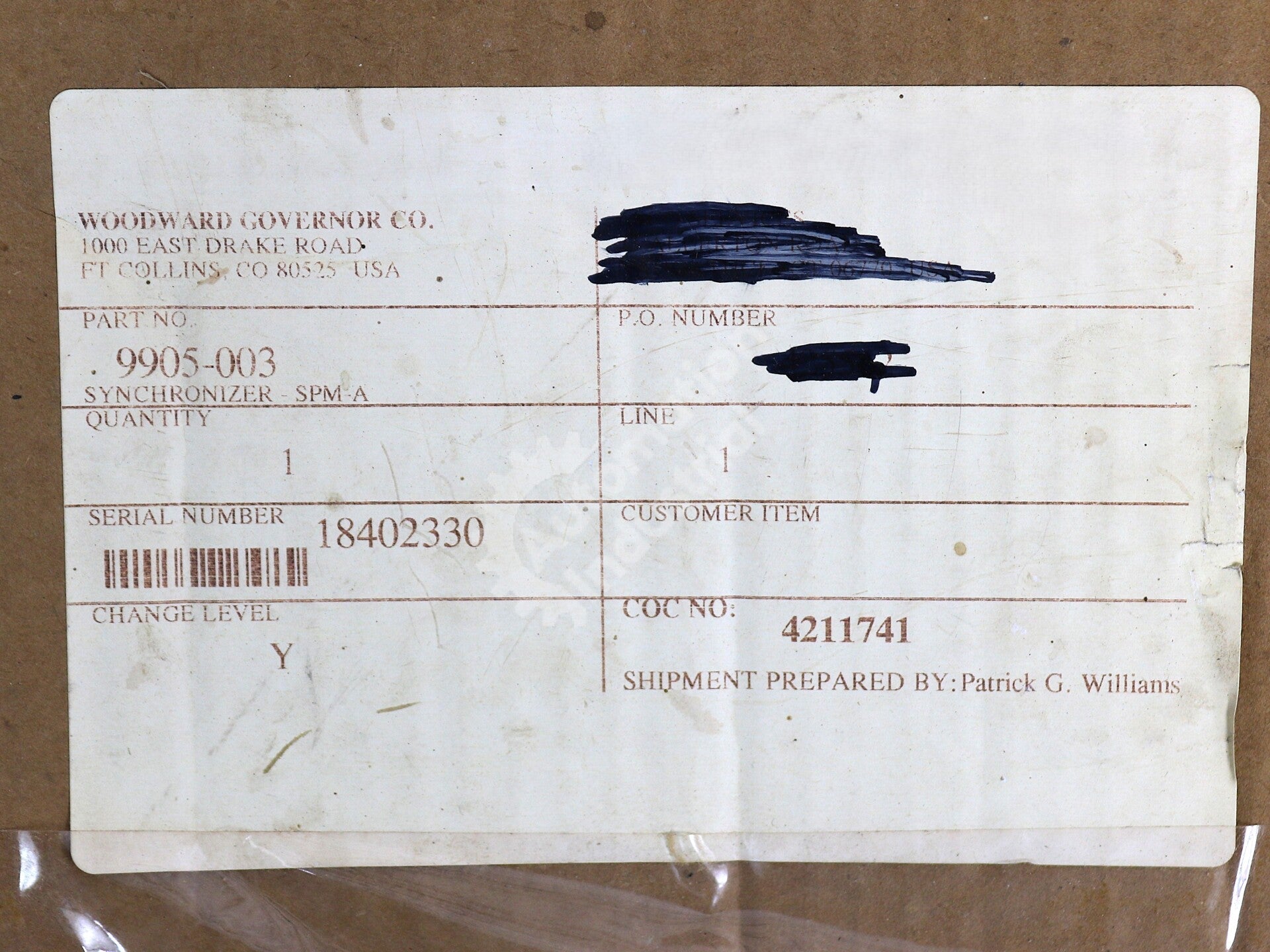 9905-003 By Woodward Speed & Phase Matching Synchronizer Module NSFP