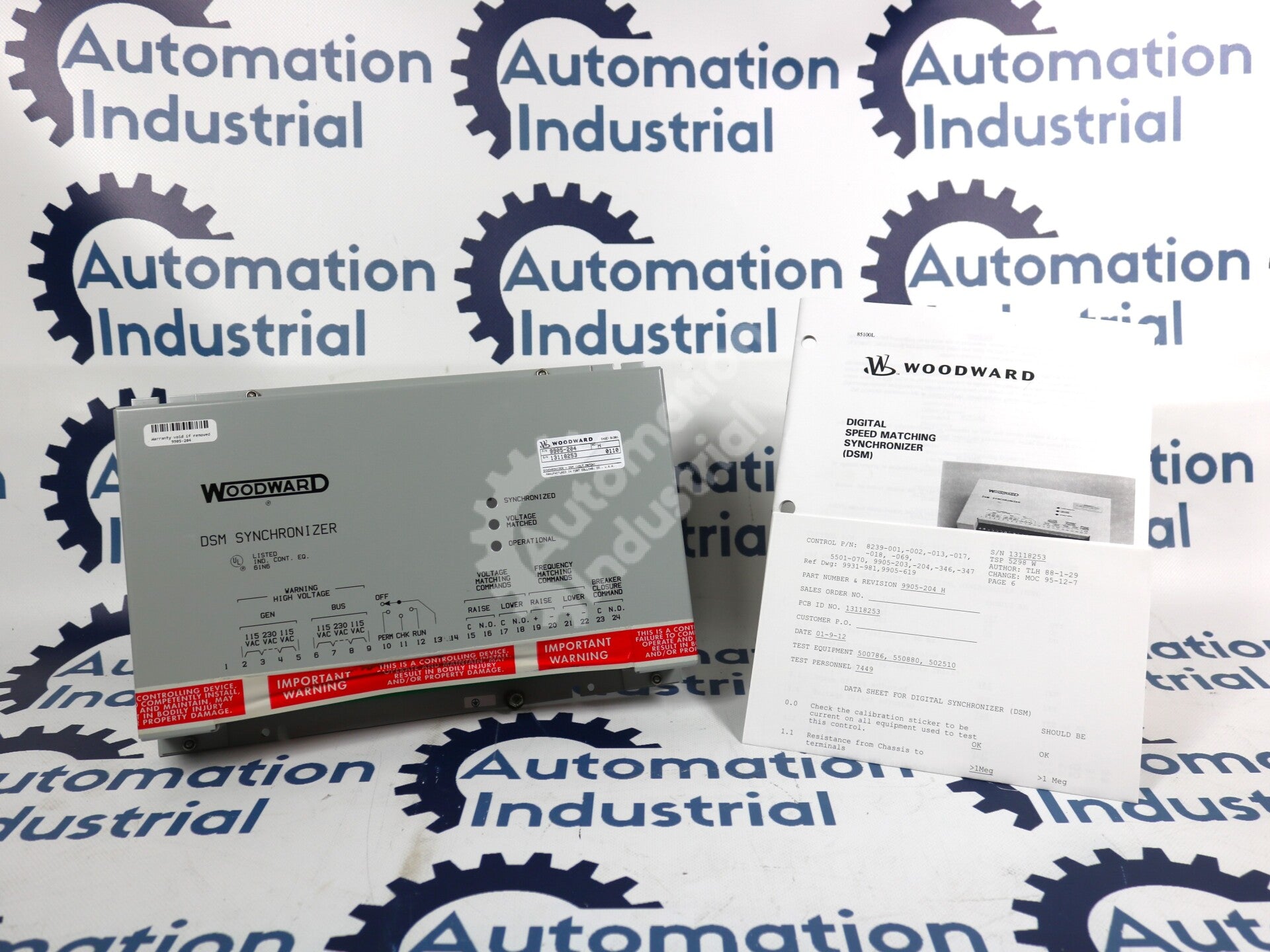 9905-204 By Woodward 115/230VAC DSM Synchronizer Module NSNB