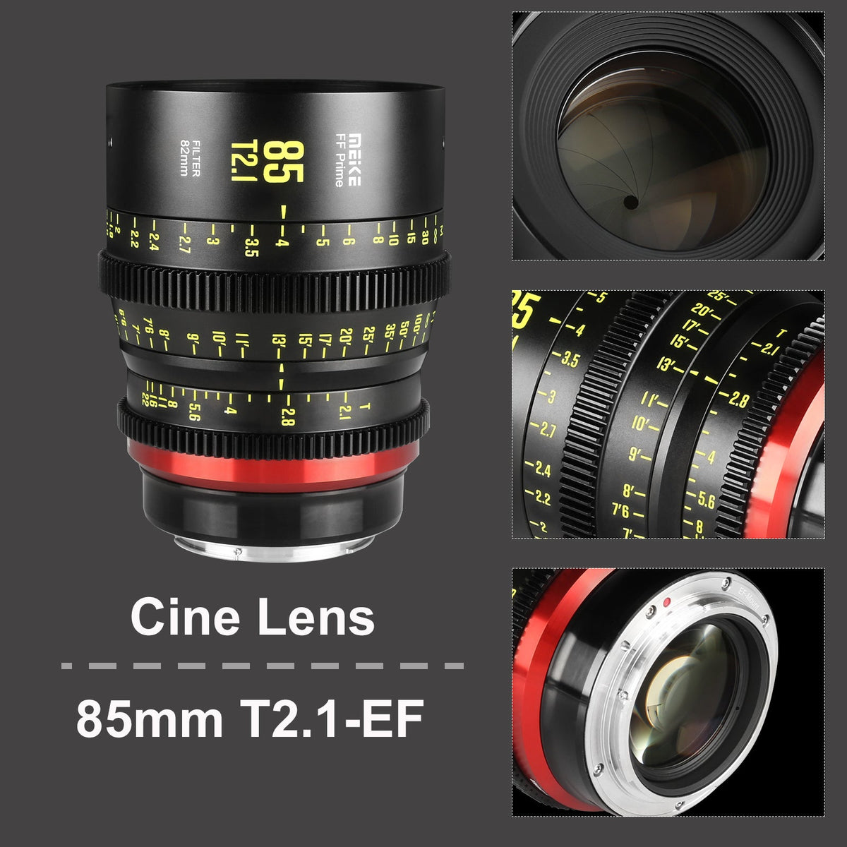 Meike Cinema Full Frame Cinema Prime 85mm T2.1 Lens (Sony E Mount)