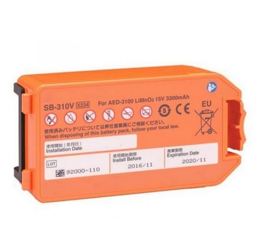 SB-310V Battery for NIHON KOHDEN AED-3100 Defibrillator 4-Year Standby Life