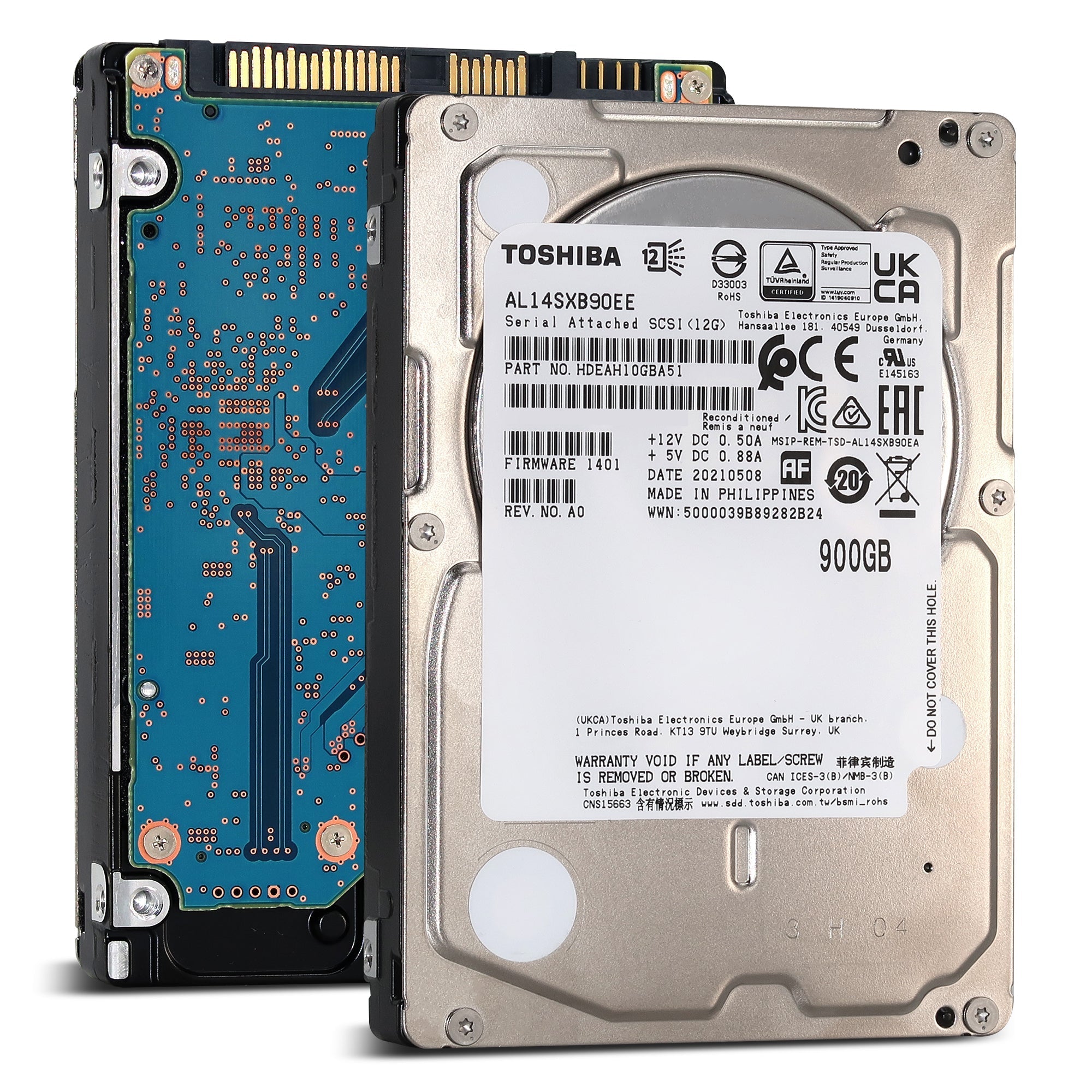 Toshiba AL14SXB AL14SXB90EE 900GB 15K RPM SAS 12Gb/s 512e 2.5in Hard Drive