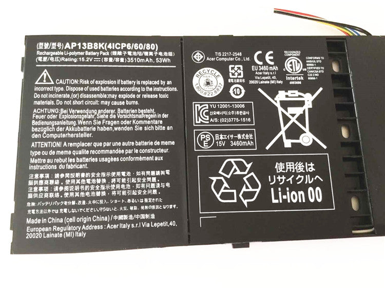 AP13B8K AP13B3K Battery for Acer Aspire R7-571 R7-572 M5-583 V5-573