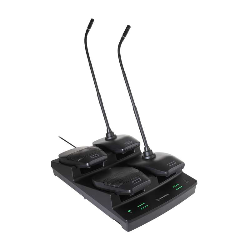 Audio Technica ESW‑CHG5 Four‑Bay Desk Stand and Boundary Charging Station for Engineered Sound Wireless
