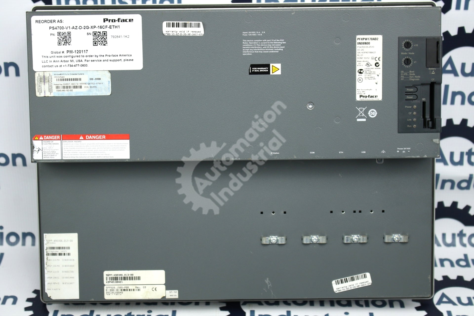 Pro-face PS4700-V1-AZ-D-2G-XP-16CF-ETH1 PFXPW170AD20N08N00 15in HMI Touchscreen