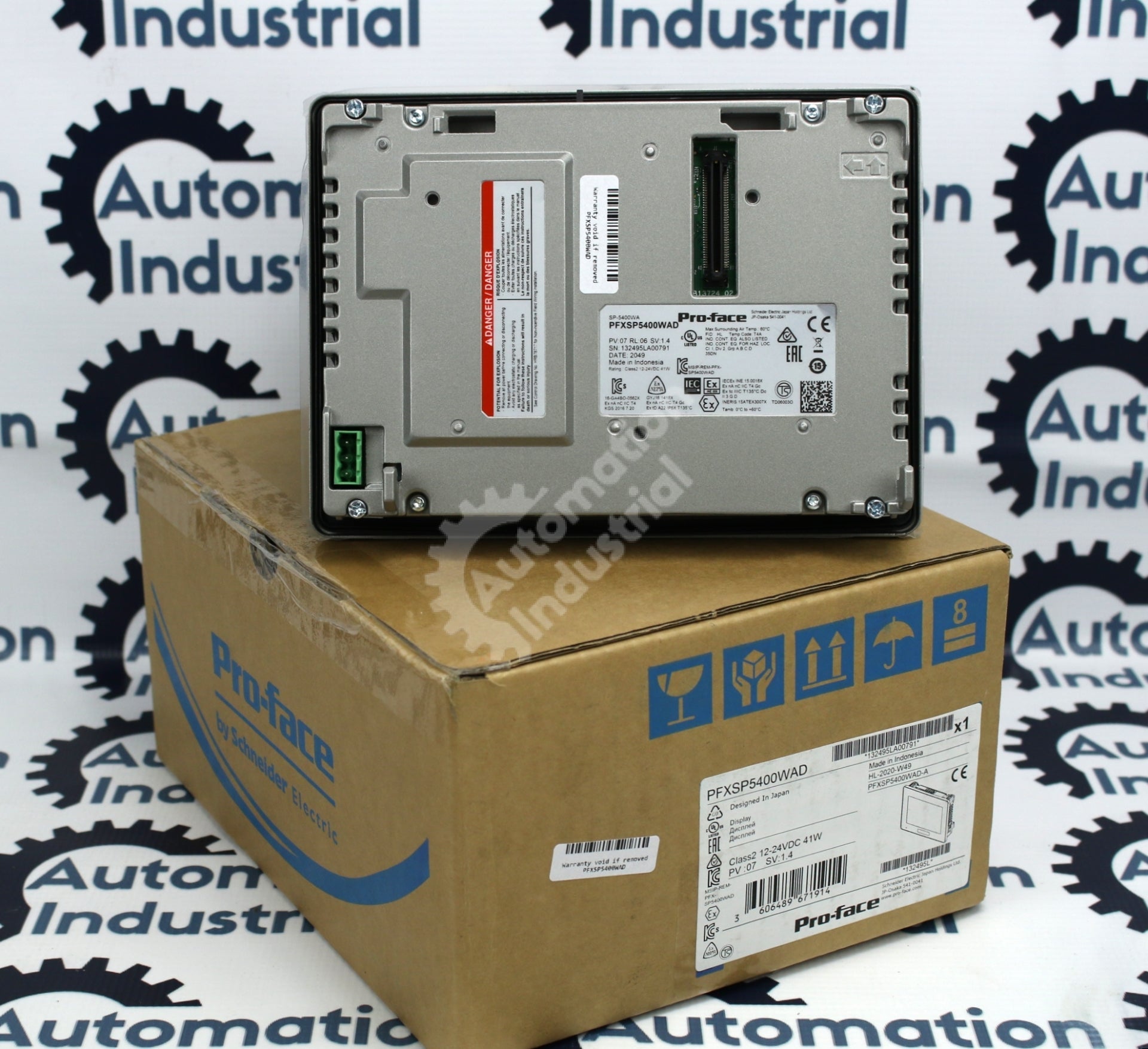PFXSP5400WAD by Pro-Face SP-5400WA 7 inch HMI New Surplus Factory Package