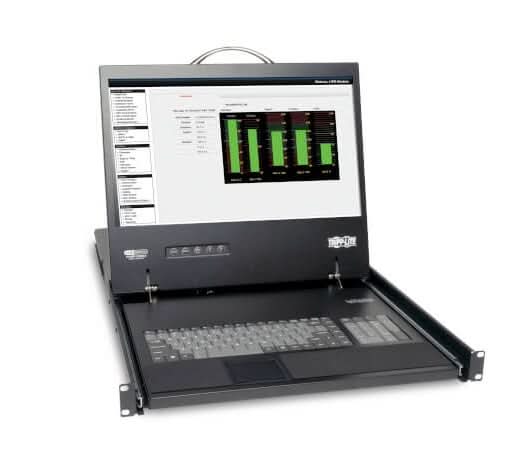 Tripp Lite B070-008-19 8-Ports 1366 x 768 19-Inch 2 x network KVM Console Switch