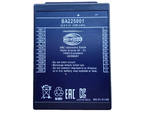BA225000 BA225001 HBC Remote Control Battery for Industrial Remote Systems