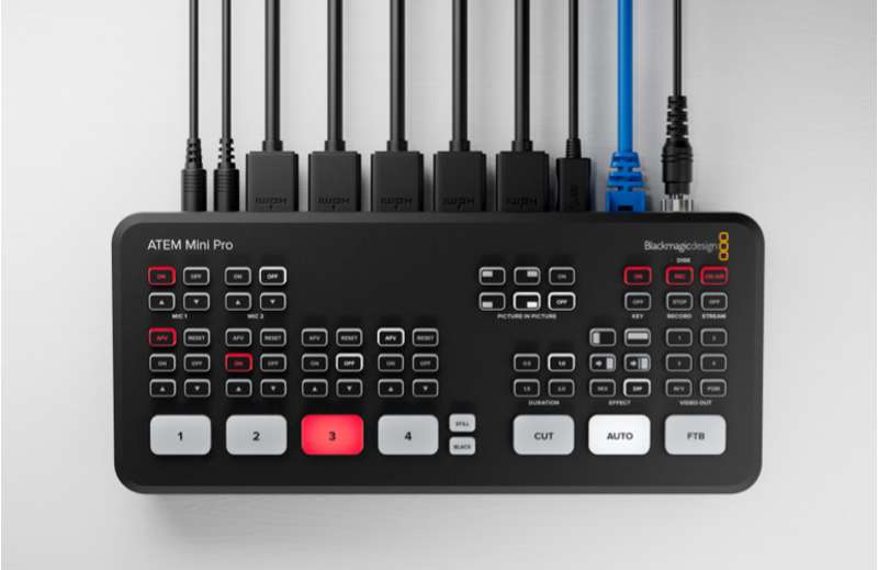 Blackmagic Design ATEM Mini Pro Input HDMI Live Production Switcher with Streaming and Recording