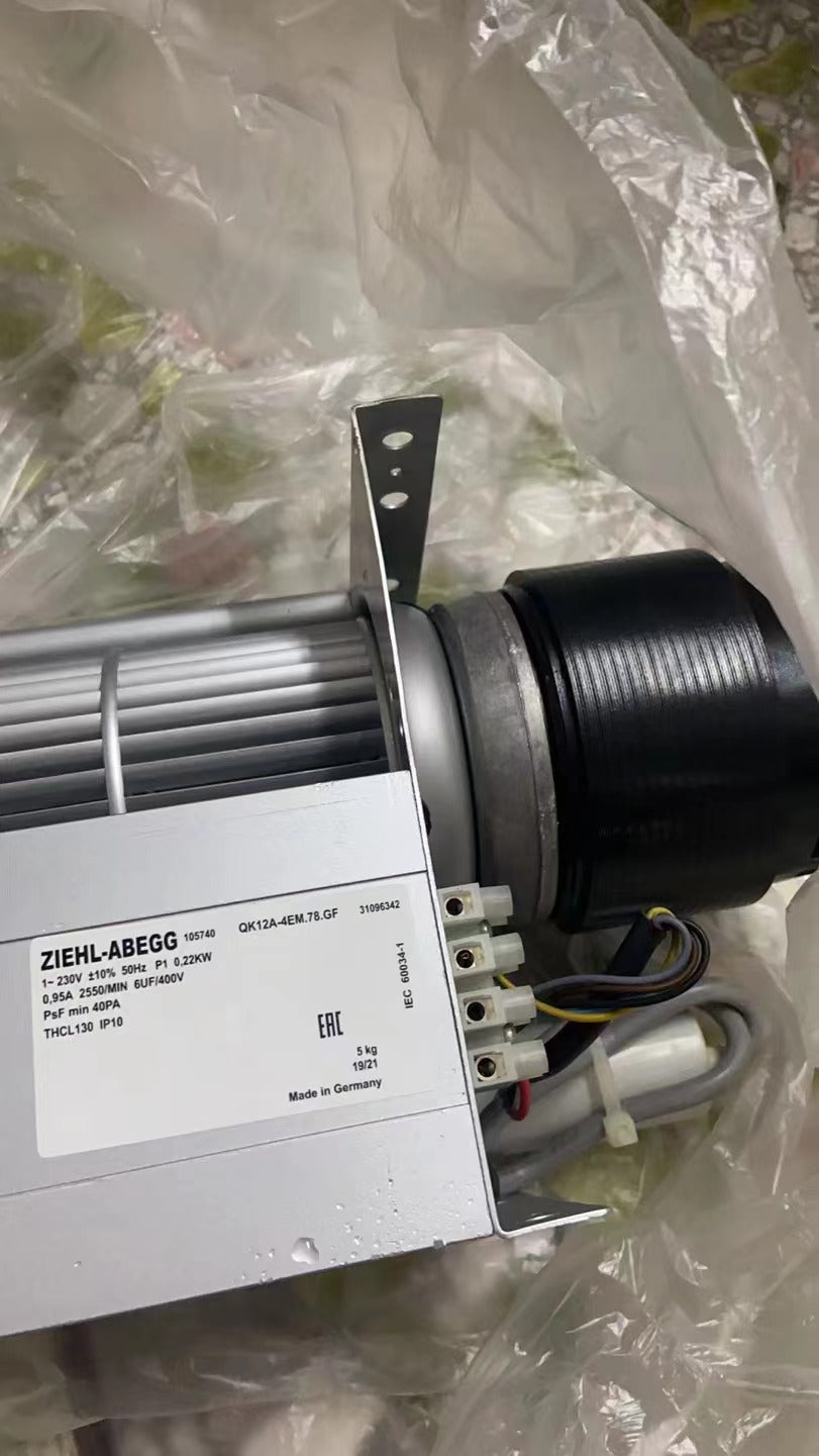 QK12A-4EM.78.GF 204113 ZIEHL-ABEGG Crossflow fan 400-610W 230V 1.8/2.8A 1320/1630rpm
