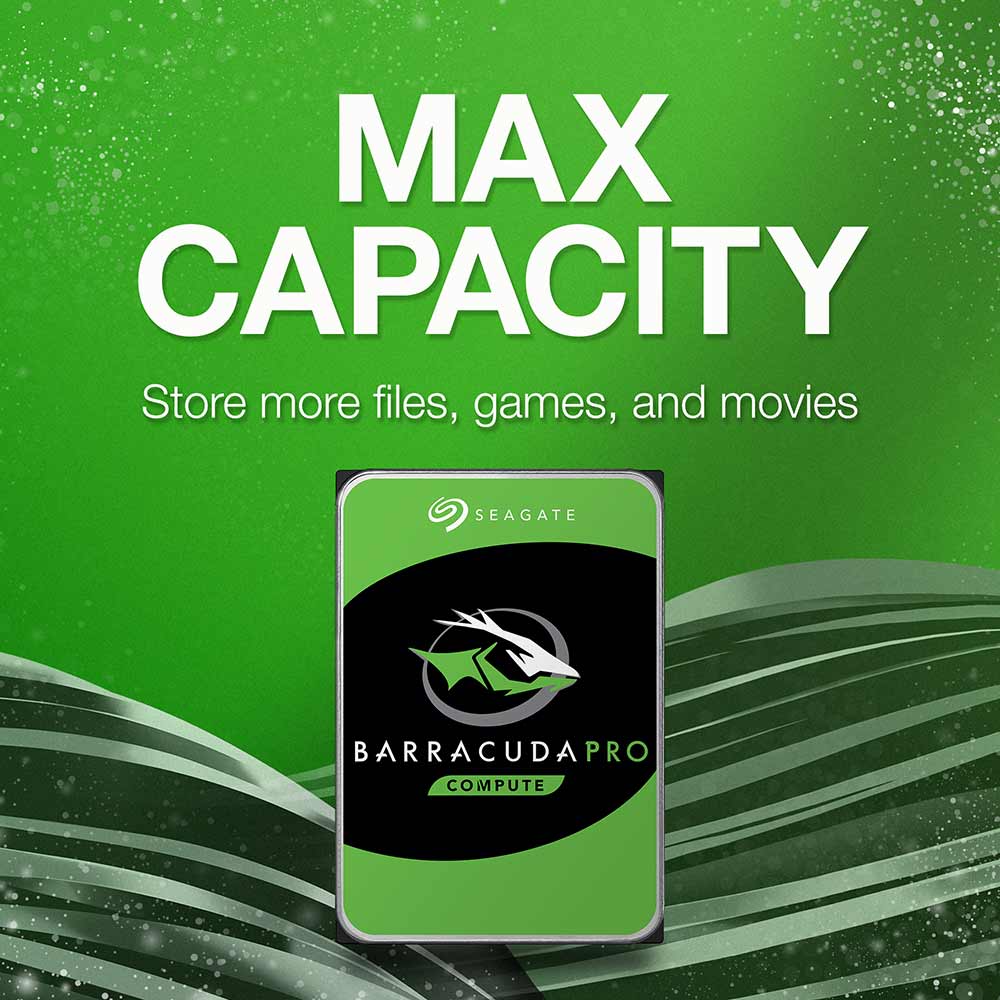 Seagate BarraCuda Pro ST8000DM0004 8TB 7.2K RPM SATA 6Gb/s 512e 3.5in Hard Drive