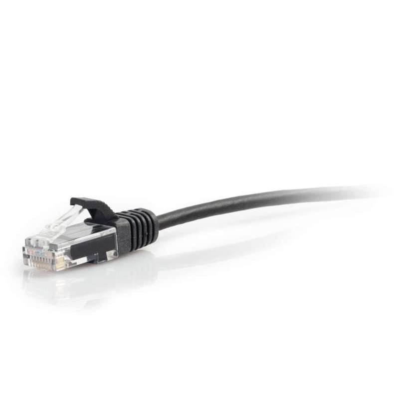 Cables To Go 15ft (4.57m) Cat6 Snagless Unshielded (UTP) Slim Ethernet Network Patch Cable - Black