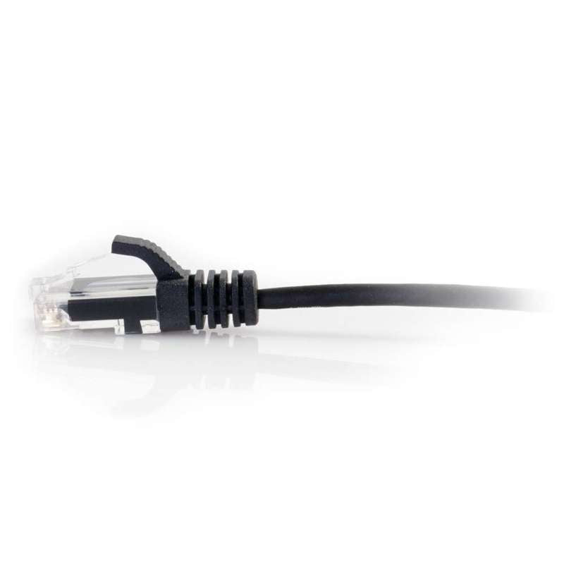 Cables To Go 25ft (7.62m) Cat6 Snagless Unshielded (UTP) Slim Ethernet Network Patch Cable - Black
