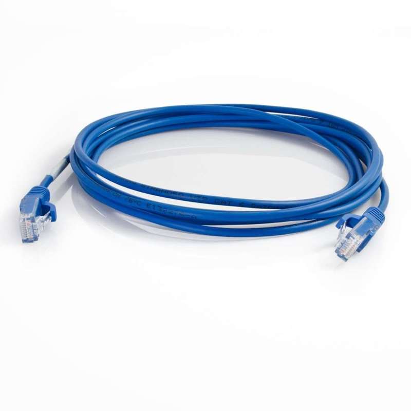 Cables To Go 20ft (6.1m) Cat6 Snagless Unshielded (UTP) Slim Ethernet Network Patch Cable - Blue