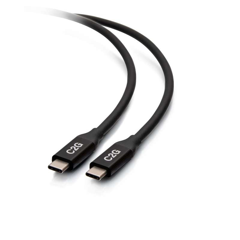 Cables To Go 2.5ft (0.8m) USB-C Male to USB-C Male Cable (20V 5A) - USB4 (40Gbps)