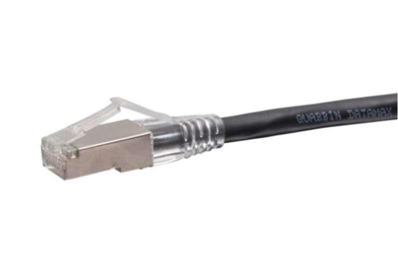 Cables To Go 3ft (0.9m) F-Series Cat6a Snagless Shielded (STP) Network Cable - Black, TAA Complaint