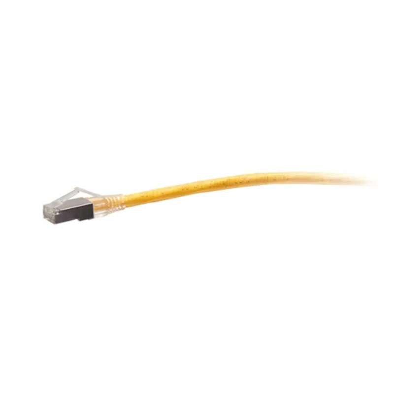 Cables To Go 3ft (0.9m) F-Series Cat6a Snagless Shielded (STP) Network Cable - Yellow, TAA Complaint