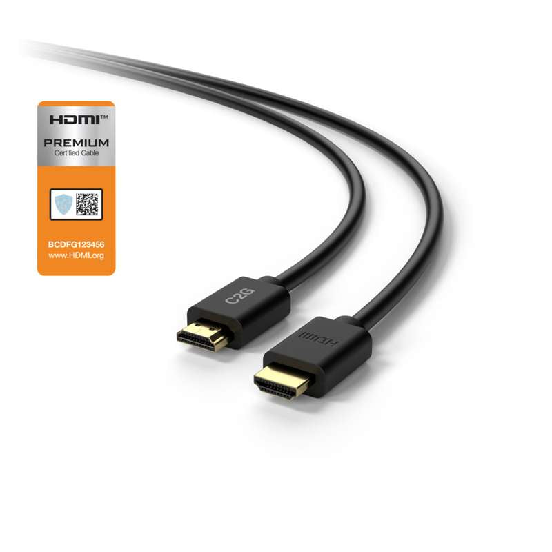 Cables To Go 3ft (0.9m) C2G TAA-Compliant Plus Series Premium High Speed HDMI Cable with Ethernet - 4K 60Hz