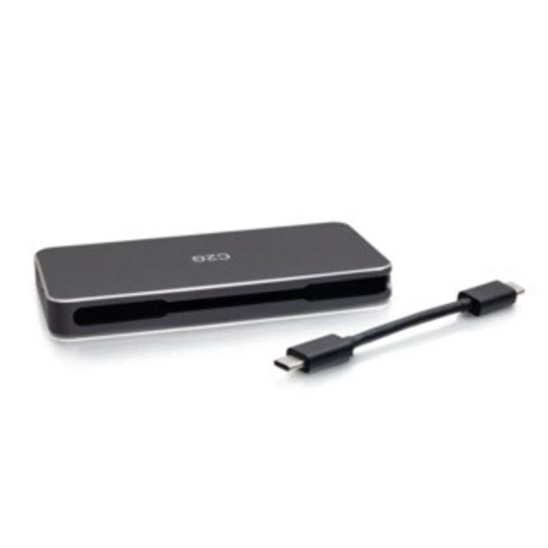 Cables To Go USB-C 7-in-1 Dual Display MST Docking Station with HDMI, DisplayPort, Ethernet, USB, and Power Delivery