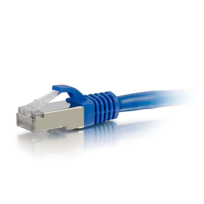 Cables To Go 3ft (0.9m) Cat6a Snagless Shielded (STP) Ethernet Network Patch Cable - Blue
