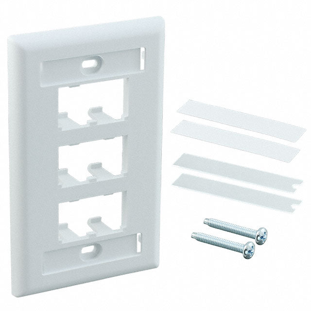 Panduit CFPL6WHY 6-Port Single Gang Faceplate, White