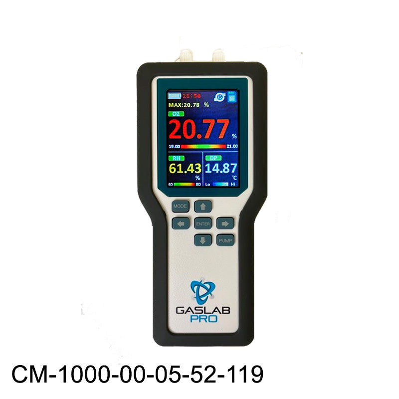 25% Oxygen, 5000ppm CO, and 1% CO2 Sampling Data Logger